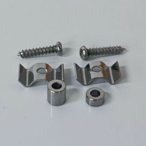 FLEOR Guitar String Trees Retainers String Guide Electric Guitar Parts Chrome With Screws