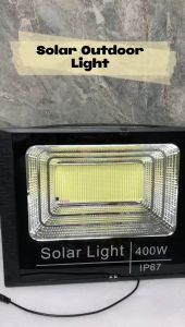 1200W/400W Solar Outdoor Light Super Bright Beads LED Solar Light IP67 Waterproof Lampu Solar Remote Control Solar Spotlight Lighting 18H 0 Electricity Bill all Year Suitable for Street Courtyard Corridor Farm Garden