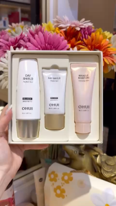 [CHÍNH HÃNG]Set Kem chống nắng nâng tone Ohui Day Shield Perfect Sun Special Set Black SPF50/PA++++