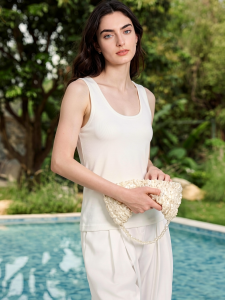 Basic House | U-Neck Black Tank Top for Summer