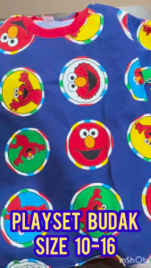 BOYS CLOTHING SETS SIZE 10-16 BOYS AND GIRLS PLAYSETS 100% COTTON I-KIDS SET BAJU BUDAK BIG KIDS SET T-SHIRT BUDAK