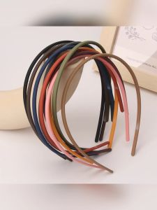 ชุดที่คาดผมกันลมทรงม้วนบางเฉียบสีดำแบบมีฟันสำหรับผู้หญิง เครื่องประดับผมแบบอเนกประสงค์ เครื่องประดับผมสไตล์เกาหลี