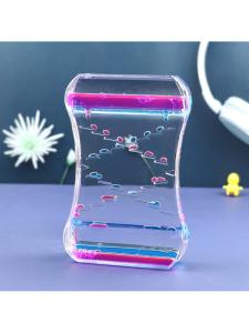 Dynamic Plastic Oil Leak Toy Creative Slide Drop Gift Desktop Decoration Liquid Sandglass for Students Home Decorations