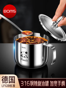 Hộp Đựng Dầu Cay Bằng Thép Không Gỉ 316 Chịu Nhiệt Độ Cao Dùng Trong Nhà Bếp Hộp Đựng Gia Vị Có Thìa Hộp Đựng Gia Vị Tròn Hình Trụ