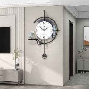 💥Dream Best🔥 Modern Luxury Creative Wall Clock Nordic Art Minimalist Wall Ornament Simple Silent Hanging Clock for Living Room Home Decor 36*57cm