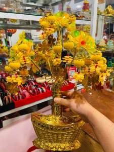 Cây cành vàng lá Ngọc Đèn Lồng treo nhiều màu chiêu Tài chiêu Lộc mang nhiều May Mắn.