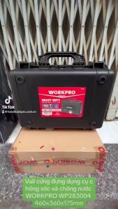 Vali cứng đựng dụng cụ chống sốc và chống nước WORKPRO WP283004 460x360x175mm