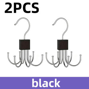 1/2/3PCS Rotating 6 Claw Hanging Hook Space Saving Clothes Hanger Closet Rack Bag Holder Towel Hook Kitchen Bathroom Organizer