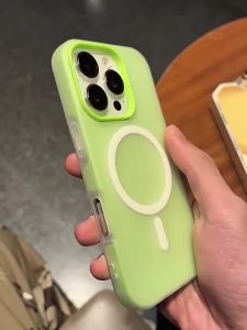 Ốp Điện Thoại Luxury Candy Matte Cho iPhone 11/12/13/14/15/16/17 AIR Pro Max Plus - Vỏ Bảo Vệ Từ Tính Tương Thích Sạc Không Dây Magsafe