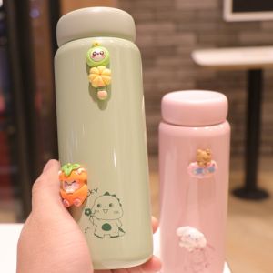 Portable Mini Japanese Style Stainless Steel 316 Insulated Water Bottle Ladies High Aesthetic Pocket Cup Beverage Container