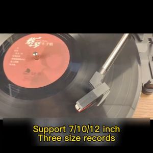 Fornuts เครื่องเล่นแผ่นเสียงเรโทร แผ่นเสียงไวนิลระดับมืออาชีพ พร้อมลำโพงและบลูทูธ 5.0 เครื่องเล่นแผ่นเสียง 33/45/78 รอบต่อนาที เครื่องเล่นแผ่นเสียงไวนิลวินเทจ แผ่นเสียงไม้