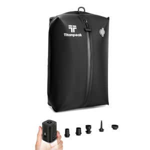 17L Vacuum Bag Reusable Storage Bag Outdoor Compression Bag with Air Pump (DOUBLE CLICK TO START) for Suitcases Backpack Luggage