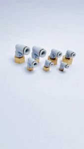 Co Ren Trong Nối Nhanh PLF Ren Trong Cắm Ống STNC Ống 4 6 8 10 12 16 - Màu Trắng