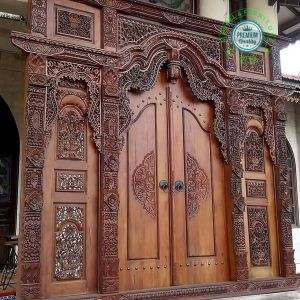 QITA Q-0006 Pintu Gebyok Jati Premium Ukir Jepara (TRADITIONAL STYLE)