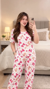 PLUSSIZE TERNO PAJAMA WITH SIDE POCKET COTTON SPANDEX FIT LARGE UP TO 2XL