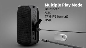 ZEALOT S32 Mini Portable Subwoofer TWS Bluetooth Wireless Speaker with FM Radio Support TF Card/Aux in