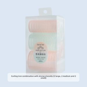 Airy Bangs Curling Iron Plastic Self-Adhesive Hair Styling Tool for Sleeping Beauty Wake-Up Curls Maker Macaron Colored