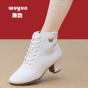 Giày Nhảy Latin Cao Gót Bằng Da Mềm Cho Nữ Giày Nhảy Sạp Đế Mềm Giày Nhảy Xã Hội Giày Nhảy Sạp Ngắn Mùa Thu Đông