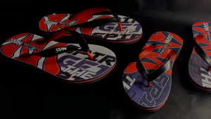 BRZ-0498 Sandal Jepit Pria Kekinian Motif Dua Warna Dewasa 36-45 Anak 26-35 Ready Stok Anti Slip