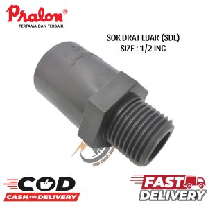 SDL SOCK DRAT LUAR 1/2"X1/2"INCH/VALVE SOCKET 1/2"X1/2"INCH /SOK DRAT LUAR PVC 1/2"X1/2"SOCKET GREST