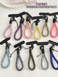 Short Phone Strap Pendant Bag Camera USB Mini Ring Rope Simple Fashion Multi-Function Anti-Loss Digital Accessories for Mobile Phone