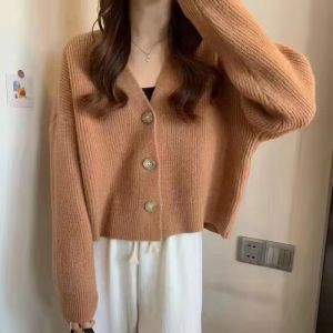 Spring This Year Popular Beautiful Tops Female New Arrival Milk Fufu Sweater Outwear Stylish Niche Style Knitting Cardigan