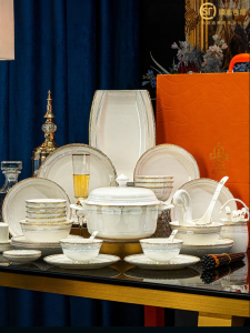 JINGDITAOCI | Highly Aesthetic Ceramic Dinnerware Set