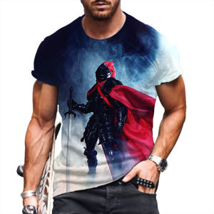 Mens T-shirt 2022 Spring Summer New Fashion Short Sleeve O-neck Vacation Top 3D Printing Logo Printed Loose Fit Thin V-neck Daily Wear