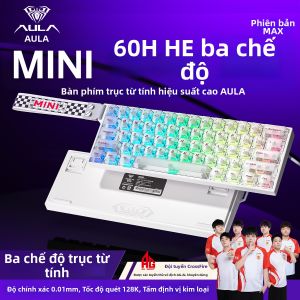 AULA | Bàn Phím Cơ Không Dây Bluetooth Ba Chế Độ Từ Tính