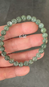 Vòng Tay Nữ Đá Thạch Anh Tóc Xanh Tự Nhiên 65li 65mm đẹp màu xanh nhẹ tươi hợp nữ Mạng Thủy mạng Mộc mạng Hỏa đeo có 680k ạ
