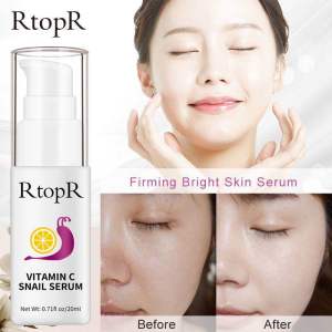 Serum vitamin c cecair siput semulajadi RTOPR VITAMIN C SNAIL SERUM kulit kusam bintik hitam melanin pori terbuka