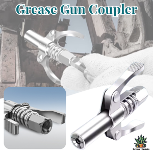 Grease Gun Coupler Locking Nozzle High Pressure Self Lock Quick Release Heavy Duty Workshop Repair