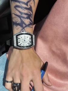 Richard fm Frank Watch Mens Wine Barrel Miller Muller Starry Diamond Couples Watch Pair Watch Mens Watch