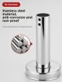 Black Shower Head Mount Extension Rod Wall Bracket. 
