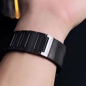 20mm 22mm Stainless Steel Watch Band Strap for Samsung Galaxy Watch 7 6 5 4 Pro 40mm 44mm 42mm 46mm Magnetic Watch Strap
