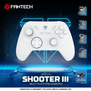 Fantech | FANTECH SHOOTER III WGP13S Wired and Wireless game Controller 1000Hz Hall-Effect Sticks and Triggers for PC PS4 NS Gamepad