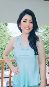 Đồ bộ mặc nhà phi lụa Wannabe bộ dài viền ren hoa nữ tính sang trọng BDS04
