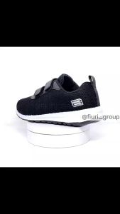 FIURI - Ando - REBECCA VELCRO 29-36 HITAM PUTIH - Sepatu Kets Wanita-Sepatu Sneakers Wanita-Sepatu Olahraga Sport Wanita-Sepatu Casual-Sepatu Jogging Lari Fitness Gym Senam Wanita-Sepatu Anak Perempuan Cewek-Sepatu Sekolah Bertali SD SMP SMA