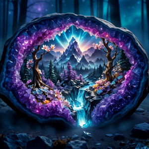 BILIBILI | 5D Diamond Painting Kit Crystal World Landscape Handcrafted Round Wall Decor for Home & Office Ideal Christmas Gift