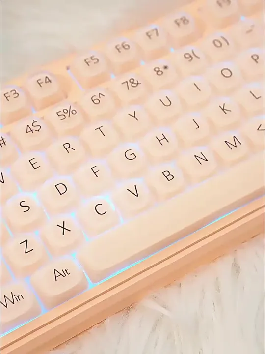 EWEADN | Cosmetics-inspired Aesthetic Female Friendly Bluetooth 3 Mode Wireless Keyboard