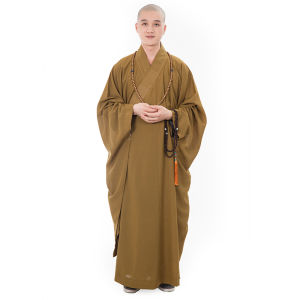 Buddhist Laymans Clothing Mens Monastery Clothes Womens Attire Spring Autumn Sea Clear Zen Robe Pure Online Sale