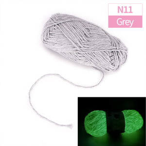Knitting Yarn Crochet Glow in The Dark Chunkys Yarn Hand Making Luminous Fine Yarn Wool Knitted Yarn 50g