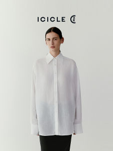ICICLE | Belgian Linen Long Sleeve Summer Womens Shirt