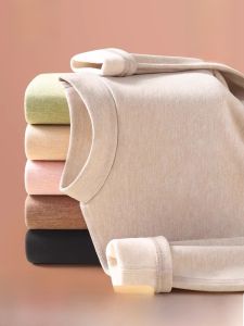 MiiOW | Warm Womens Autumn Winter Wool Silk Seamless Half-High Neck Set