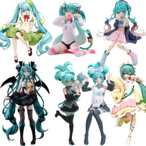 Anime Hatsune Miku Little Devil Raccoon Cinnamoroll Kawaii Fairy Mirror Sleeping Beauty Action Figure PVC Model Doll Toy Gifts