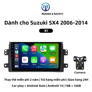 Đầu Radio Xe Hơi Android MEKEDE Hỗ Trợ Carplay Không Dây Auto WiFi BT RDS Đầu Phát Đa Phương Tiện Video Cho Suzuki SX4 2006-2014 Màn Hình 9 Inch Lắp Đặt Dễ Dàng.