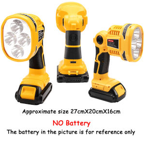 LED Lamp Flashlight with USB port Outdoor Emergency Lighting 12W For Dewalt 14.4V 18V 20V DCB140 DCB181 DCB200  li-ion battery