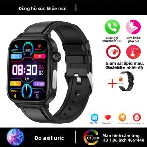 Đồng Hồ Thông Minh Theo Dõi Sức Khỏe ECG+PPG Mới Năm 2025 Dành Cho Nam & Nữ Đo Huyết Áp Lipid Máu Axit Uric Theo Dõi Sức Khỏe Kinh Nguyệt Hệ Điều Hành Android Wear