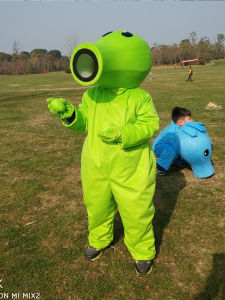 Plants Vs Zombies Doll Clothing Halloween Cartoon Doll Clothes Kids Walking Pullover Cos Costume