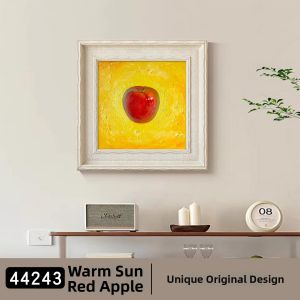 YASISHA | French Creamy Style Retro Pink Fruits Decorative Painting